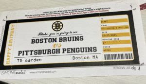 boston bruins game tickets